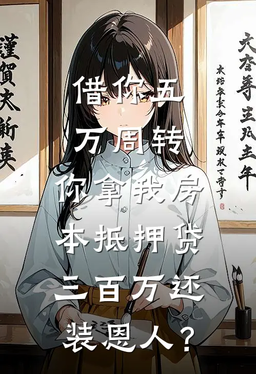 借你五万周转，你拿我房本抵押贷三百万还装恩人？