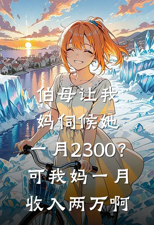 伯母让我妈伺候她，一月2300？可我妈一月收入两万啊