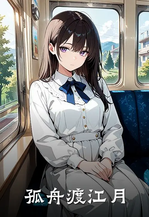 孤舟渡江月