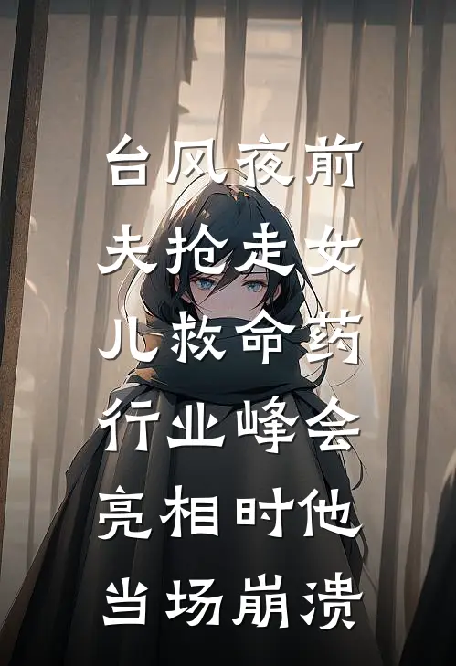 台风夜前夫抢走女儿救命药，行业峰会亮相时他当场崩溃
