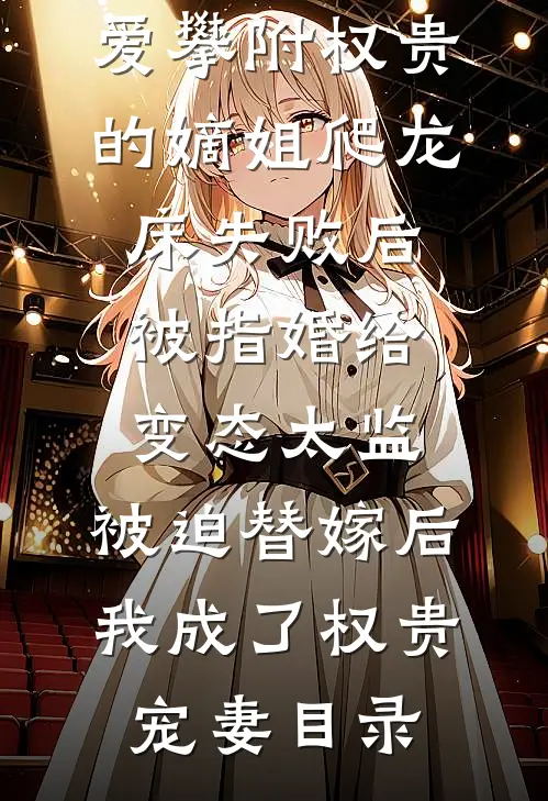爱攀附权贵的嫡姐爬龙床失败后被指婚给变态太监，被迫替嫁后，我成了权贵宠妻目录