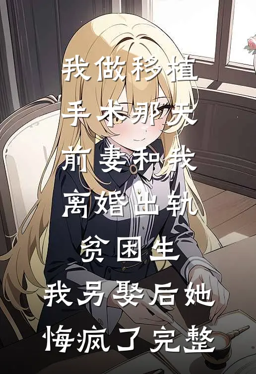 我做移植手术那天，前妻和我离婚出轨贫困生，我另娶后她悔疯了完整