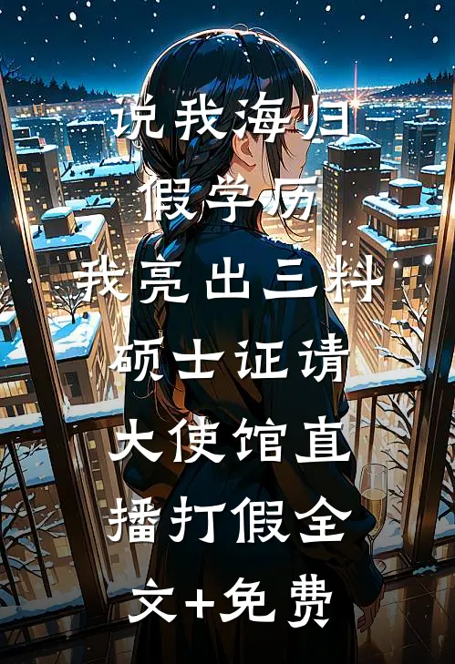 说我海归假学历，我亮出三料硕士证请大使馆直播打假全文+免费