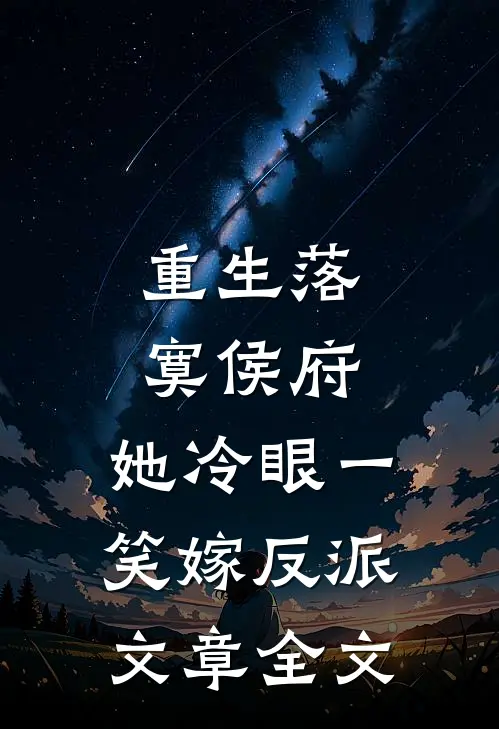 重生落寞侯府，她冷眼一笑嫁反派文章全文