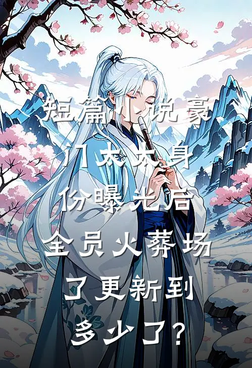 短篇小说豪门太太身份曝光后,全员火葬场了更新到多少了?
