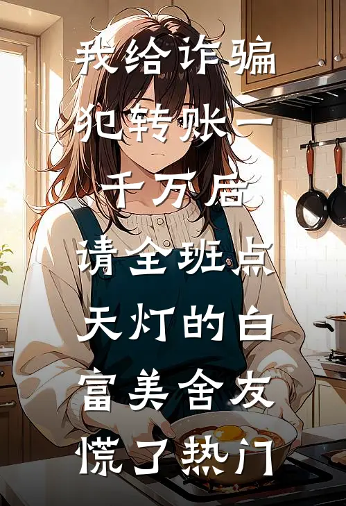 我给诈骗犯转账一千万后，请全班点天灯的白富美舍友慌了热门