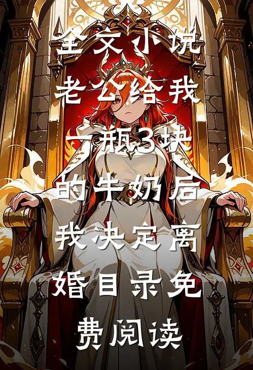 全文小说老公给我一瓶3块的牛奶后，我决定离婚目录免费阅读