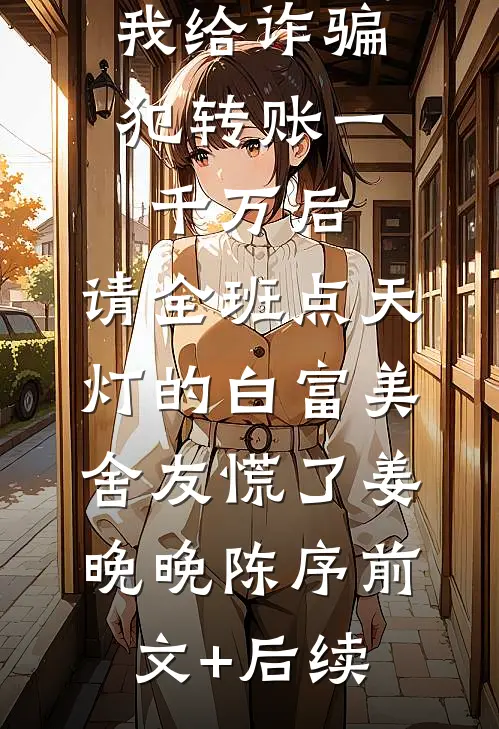 我给诈骗犯转账一千万后，请全班点天灯的白富美舍友慌了姜晚晚陈序前文+后续