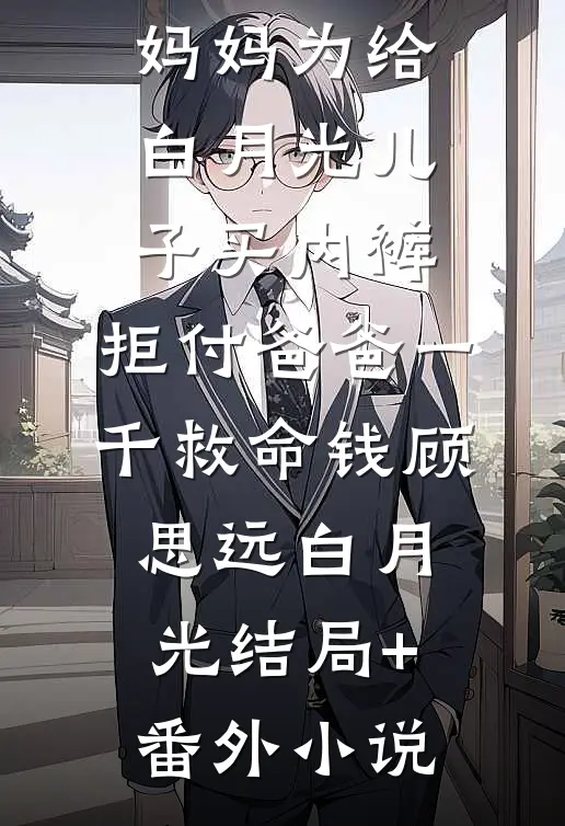 妈妈为给白月光儿子买内裤，拒付爸爸一千救命钱顾思远白月光结局+番外小说