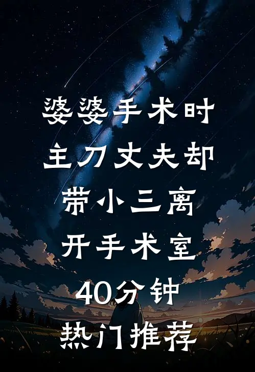 婆婆手术时，主刀丈夫却带小三离开手术室40分钟热门推荐