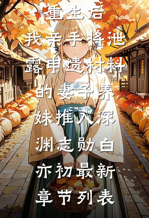 重生后，我亲手将泄露申遗材料的妻子养妹推入深渊志勋白亦初最新章节列表
