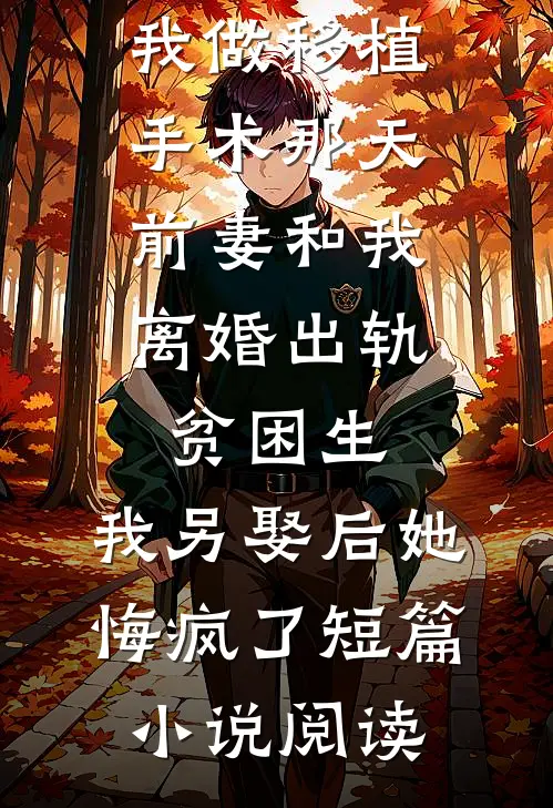 我做移植手术那天，前妻和我离婚出轨贫困生，我另娶后她悔疯了短篇小说阅读