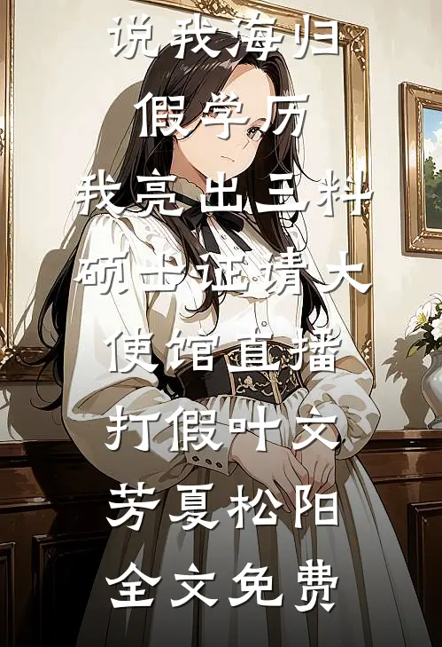 说我海归假学历，我亮出三料硕士证请大使馆直播打假叶文芳夏松阳全文免费
