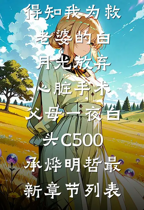 得知我为救老婆的白月光放弃心脏手术，父母一夜白头C500承烨明哲最新章节列表