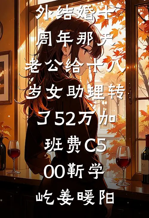 结局+番外结婚十周年那天，老公给十八岁女助理转了52万加班费C500靳学屹姜暖阳