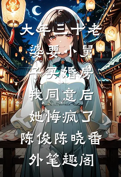 大年三十老婆要小舅子买婚房，我同意后她悔疯了：陈俊陈晓番外笔趣阁