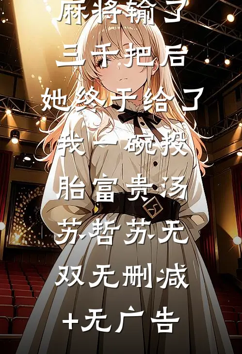 陪孟婆打麻将输了三千把后，她终于给了我一碗投胎富贵汤苏哲苏无双无删减+无广告