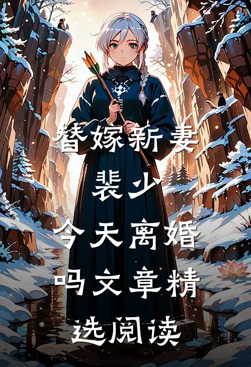 替嫁新妻：裴少，今天离婚吗文章精选阅读