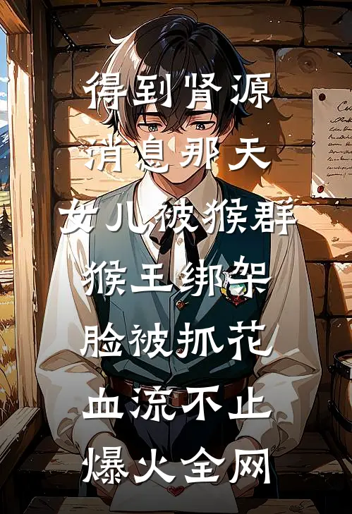 得到肾源消息那天，女儿被猴群猴王绑架脸被抓花，血流不止爆火全网