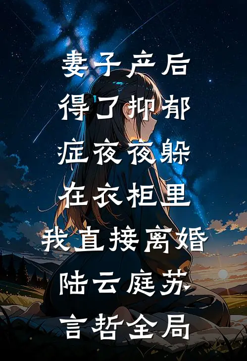妻子产后得了抑郁症夜夜躲在衣柜里，我直接离婚陆云庭苏言哲全局