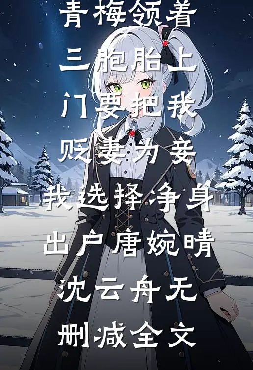 青梅领着三胞胎上门要把我贬妻为妾，我选择净身出户唐婉晴沈云舟无删减全文