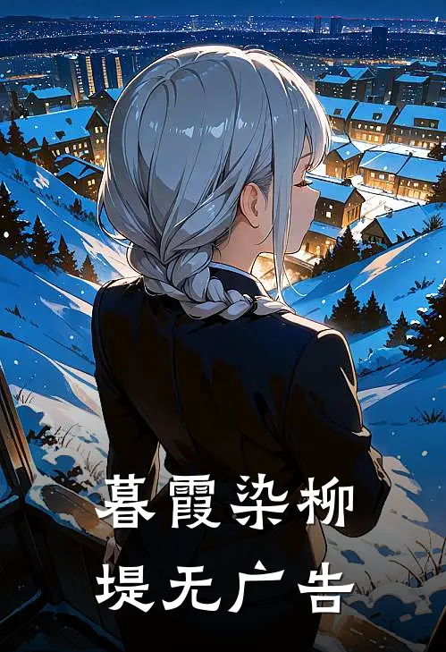 暮霞染柳堤无广告