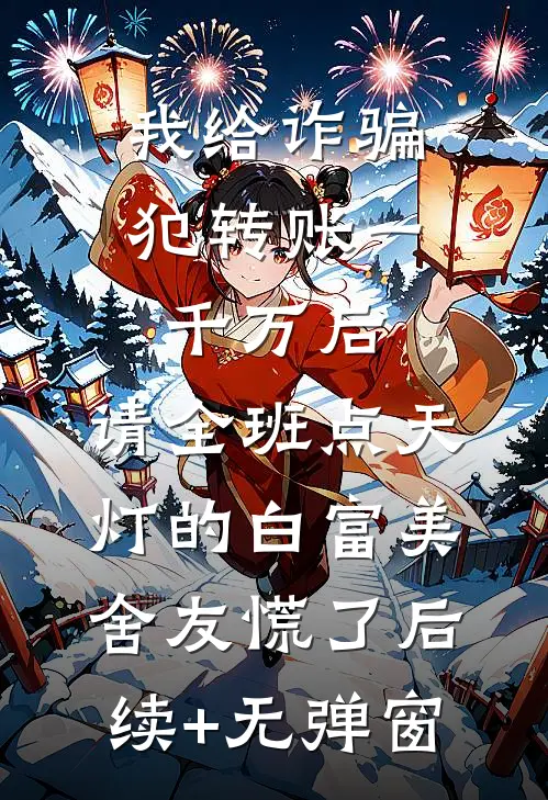 我给诈骗犯转账一千万后，请全班点天灯的白富美舍友慌了后续+无弹窗