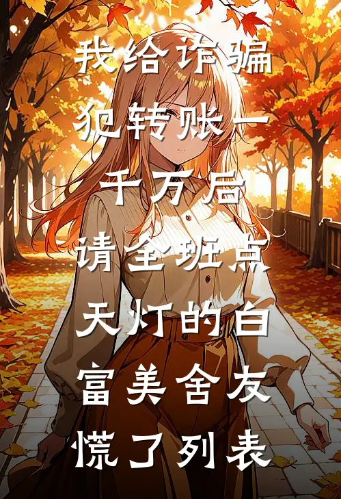 我给诈骗犯转账一千万后，请全班点天灯的白富美舍友慌了列表