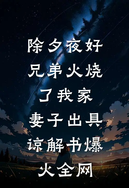 除夕夜好兄弟火烧了我家，妻子出具谅解书爆火全网