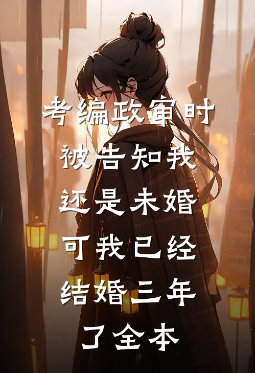 考编政审时被告知我还是未婚，可我已经结婚三年了全本