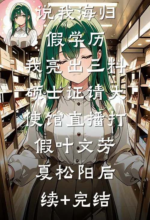 说我海归假学历，我亮出三料硕士证请大使馆直播打假叶文芳夏松阳后续+完结