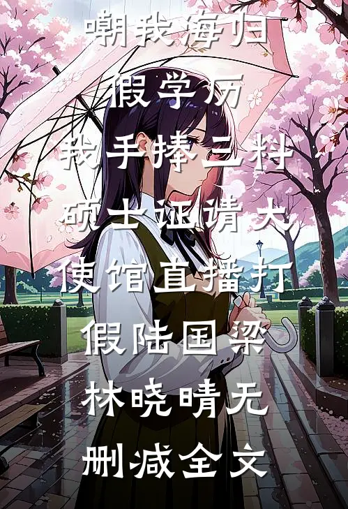 嘲我海归假学历，我手捧三料硕士证请大使馆直播打假陆国梁林晓晴无删减全文