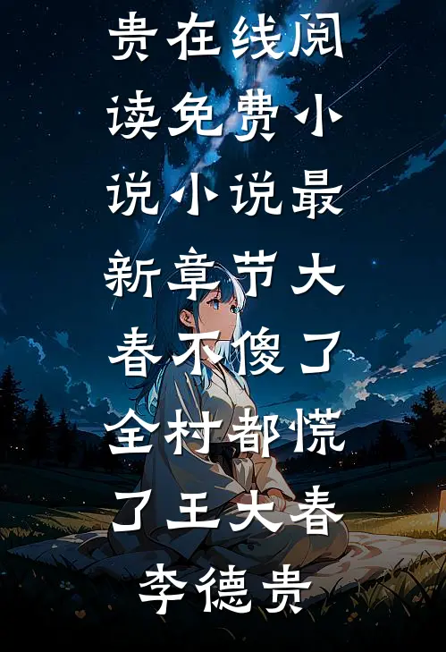 大春不傻了，全村都慌了王大春李德贵在线阅读免费小说_小说最新章节大春不傻了，全村都慌了王大春李德贵
